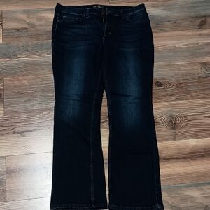 Lee Blue Straight Leg Jeans with Rich Indigo Tone